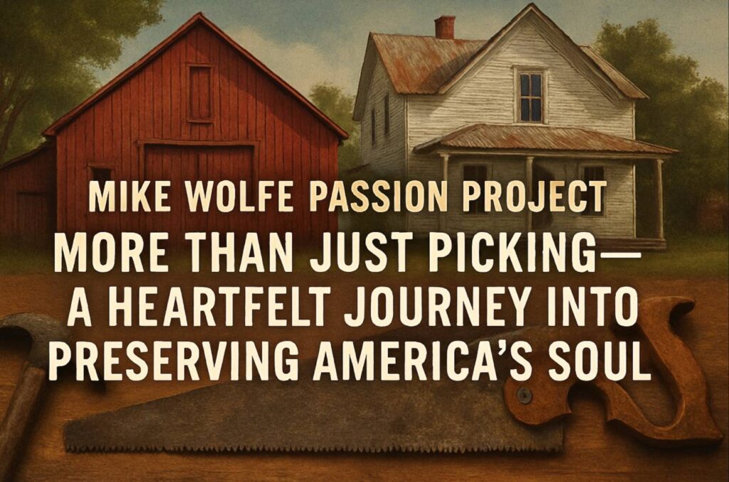 Mike Wolfe Passion Project: More Than Just Picking—A Heartfelt Journey Into Preserving America’s Soul Mike Wolfe Passion Project: More Than Just Picking—A Heartfelt Journey Into Preserving America’s Soul