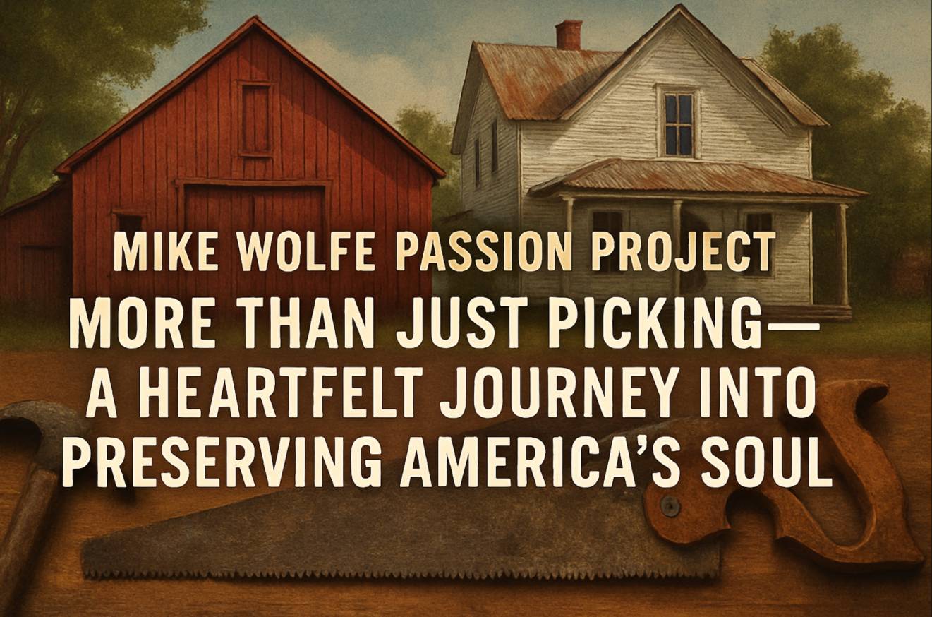 Mike Wolfe Passion Project: More Than Just Picking—A Heartfelt Journey Into Preserving America’s Soul